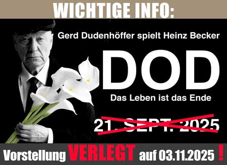 Hinweis Dudenhöfer verlegt auf 03-11-2025
