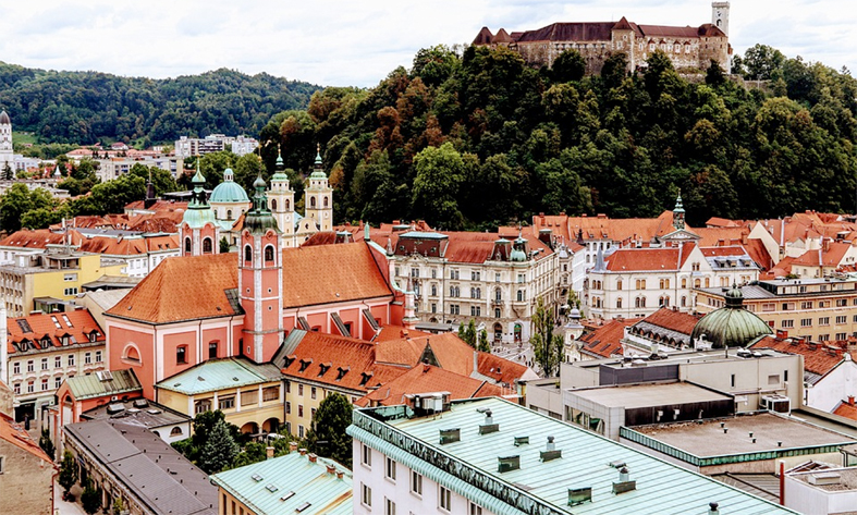 Gourmetfahrt Slowenien – Stadtansicht Ljubilana